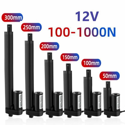 12V Linear Actuator 50mm 100mm 150/200mm Stroke Drive Electric Motor Controller