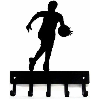 Basketball Player Sport - Key Hooks Holder Wall Mounted Hook Up Decoration Wall