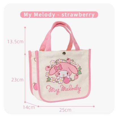 Sanrio Hello Kitty My Melody Back pack Hand Bag Lunch Bag Large Capacity Storage