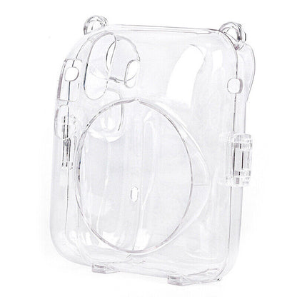 Shiny Crystal Camera Case for Fujifilm Instax Mini 12 Clear Cover Bag with Strap