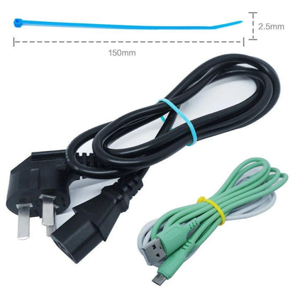 100 Pcs 2.5mm*150mmSelf Locking Nylon Cable Ties Plastic Zip Tie Binding Wrap