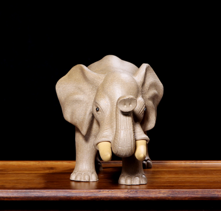 Purple sand tea pet Yixing elephant creative decoration sculpture miscellaneous