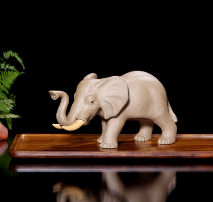 Purple sand tea pet Yixing elephant creative decoration sculpture miscellaneous