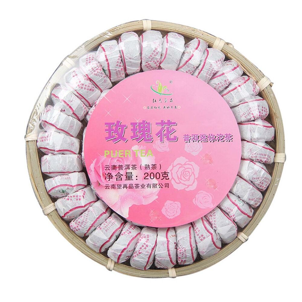 Mini Tuo Tea Rose Ripe Puerh Tea Chinese Yunnan Cooked Black Tea Health benefit