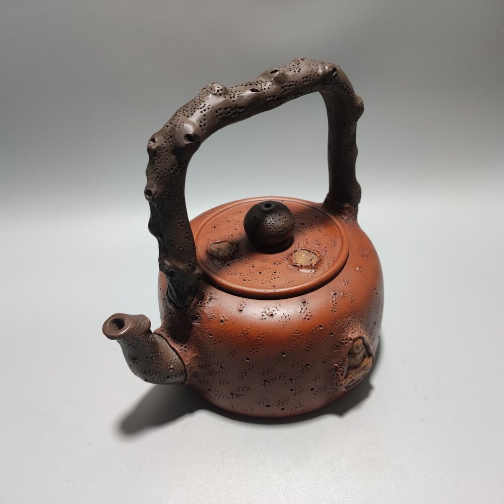 Vintage Chinese Yixing Purple Clay Teapot Zisha Ceremony Collectible Rare Large