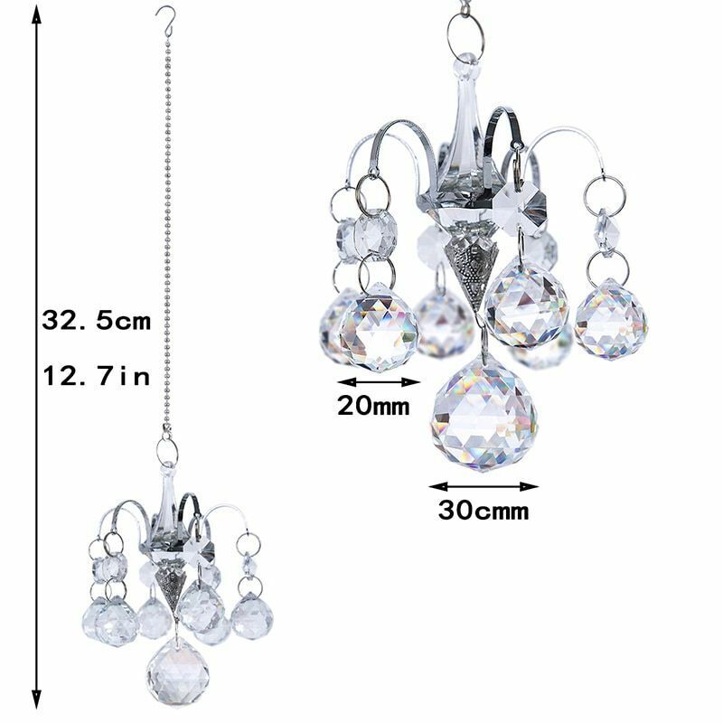 Window Hanging Ornaments 32.5x7.2cm Crystal Ball Prisms Suncatcher Rainbow Maker