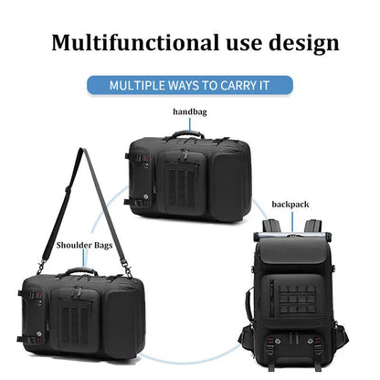 Men Travel backpack17 inch Laptop Backpack Shoe Bag 50L outdoors Hiking Backpack
