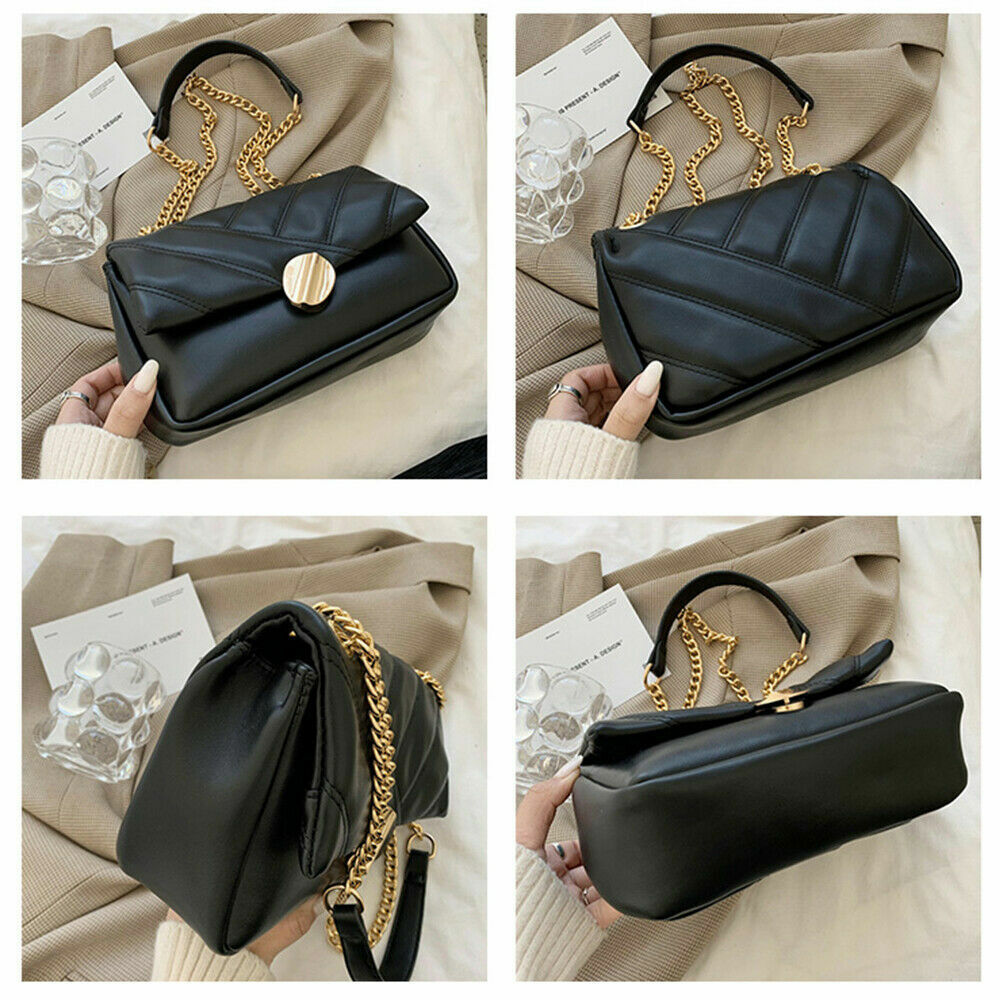 Ladies Hand Bags Shoulder Bags Women Chains Crossbody Bag PU Leather Handbags
