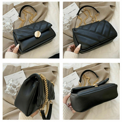 Ladies Hand Bags Shoulder Bags Women Chains Crossbody Bag PU Leather Handbags