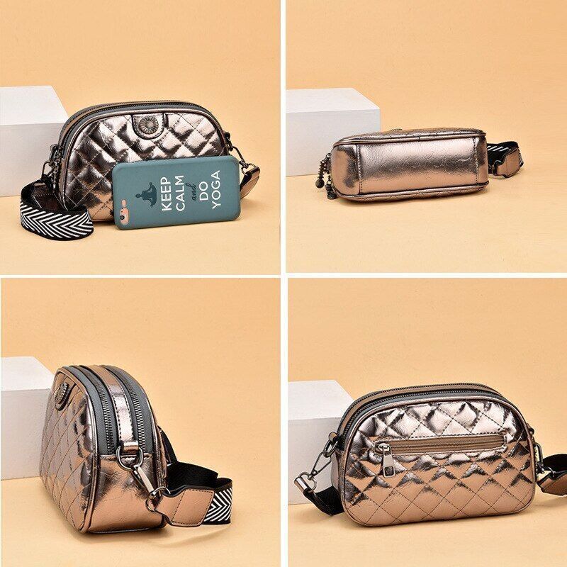 PU Leather Women Bags Handbags Women Bags Wide Strap Ladies Shoulder Bag