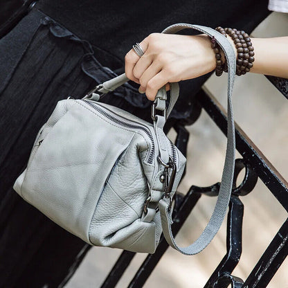 Winter Shoulder Bag Ladies Genuine Handbag Women Cowhide Crossbody Bags