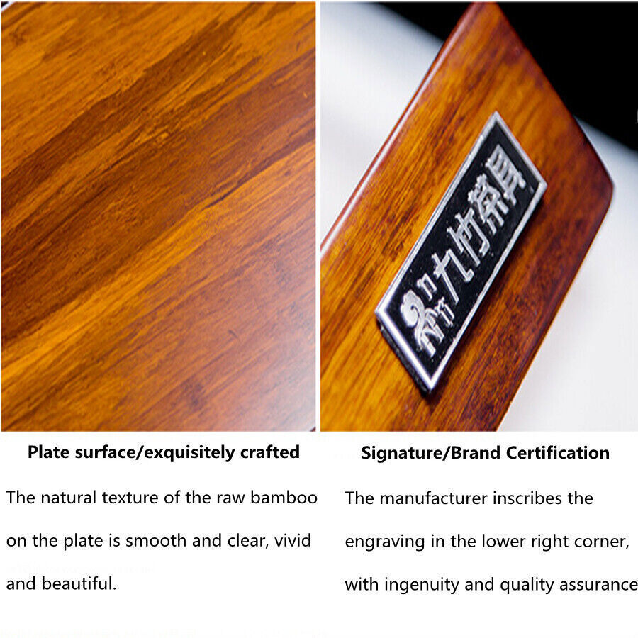 9kg Luxury Heavy Bamboo Tea Tray Chinese Kung Fu Serving Tray Water Drain Tray