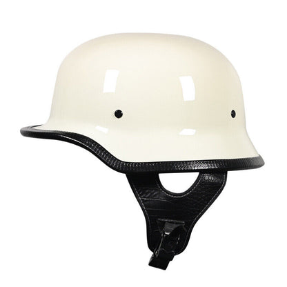 Retro Motorcycle Helmet Steel German Helmet Men Women Half Ladle Shaped Helmet
