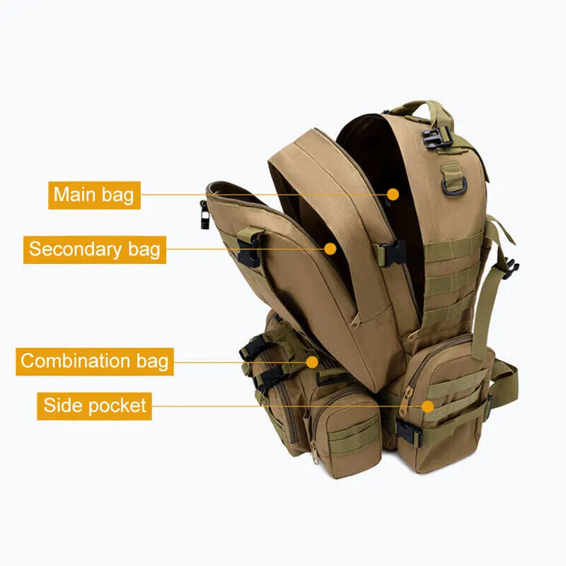 Backpack,Men's Backpack Tactical Bag,Outdoor Hiking Army Backpack Camping Bags