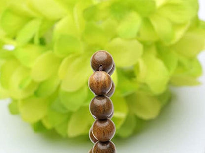 Natural Green Sandalwood 108 Beads 8-12 mm Bracelet Necklace wooden Meditation