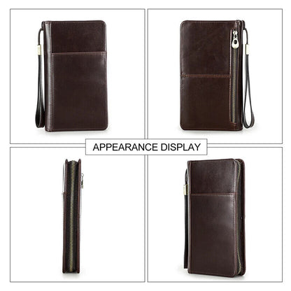 Men Passport Cover Travel Wallets ID Card Bag Organizer Document Pouch