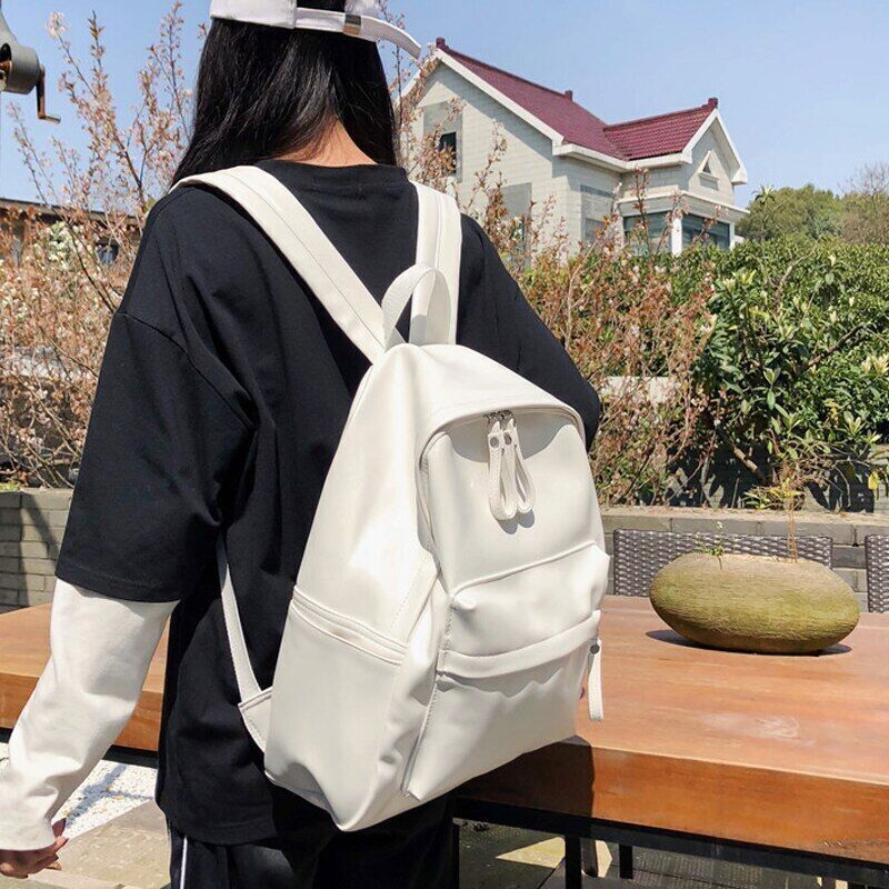 Women Backpack PU Leather School Bag Backpacks Teengers Gilrs Travel Backpack