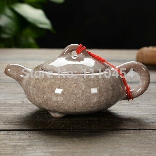 Ceramic Tea Set Ice Crackt Teapot Infuser Kettle Chinese Service Pottery Pot