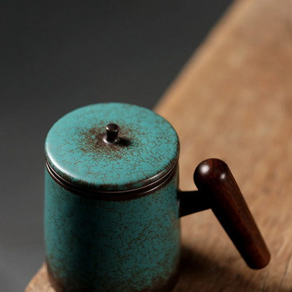 Ceramic Tea Infuser Cup Green Tea Cup 260ml
