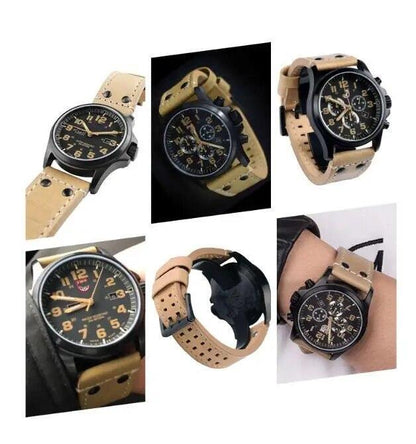 26mm Leather Strap Fits For Luminox 1922/1924/1942/1944/1925/1922.bo/ 1942.m/
