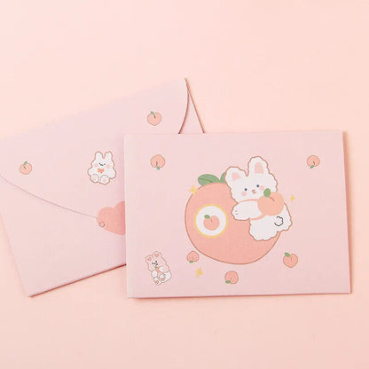 Greetings Card 50Pcs Cartoon Ins Student DIY Tanabata Teachers Day Wish Postcard