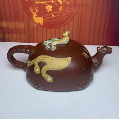 Vintage China Yixing Purple Clay Teapot Zisha Ceremony Exquisite Collectible Art
