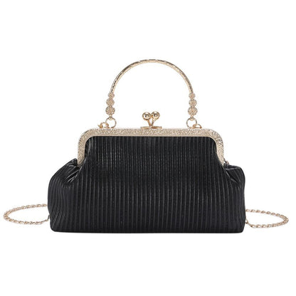 Chain Evening Bag Messenger Bag Synthetic Leather Exquisite Soft Metal Buckle