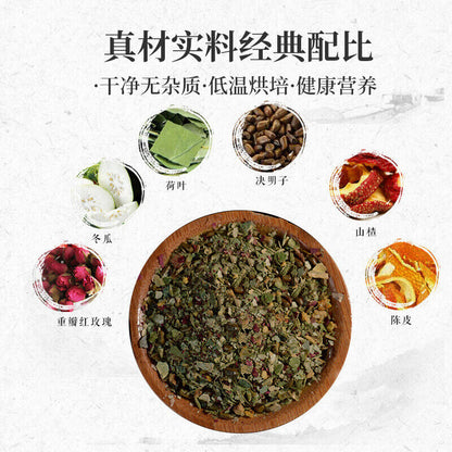 40 Pcs Herbal Teabags Includes Rose Lotus Leaf and White Gourd Slimming Tea Bag