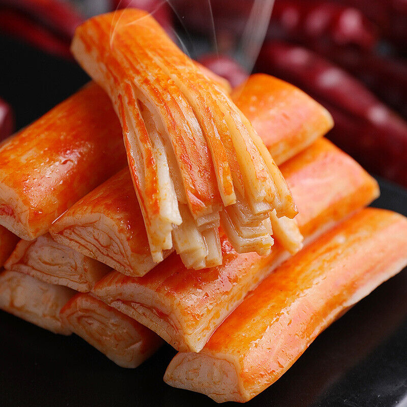 盐津铺子手撕蟹柳即食蟹棒 Yanjin Shop Hand Torn Crab Willow Instant Crab Stick