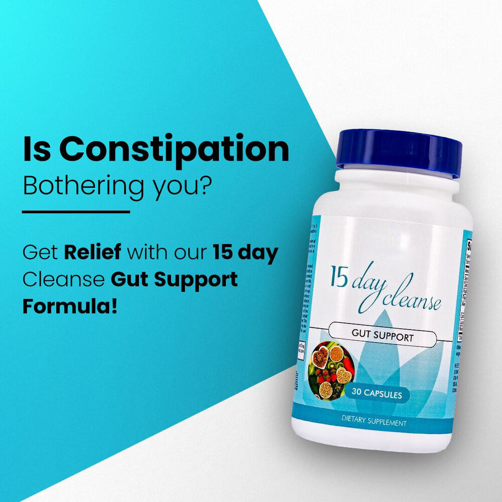15-Day Cleanse - Gut and Colon Support | Caffeine-Free Advanced Formula |Non-GMO