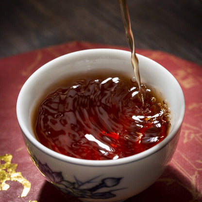 Iceland Wuzhai Puerh Tea Ripe Tea Cake Spring Tea Fermentation 357g/12.59OZ