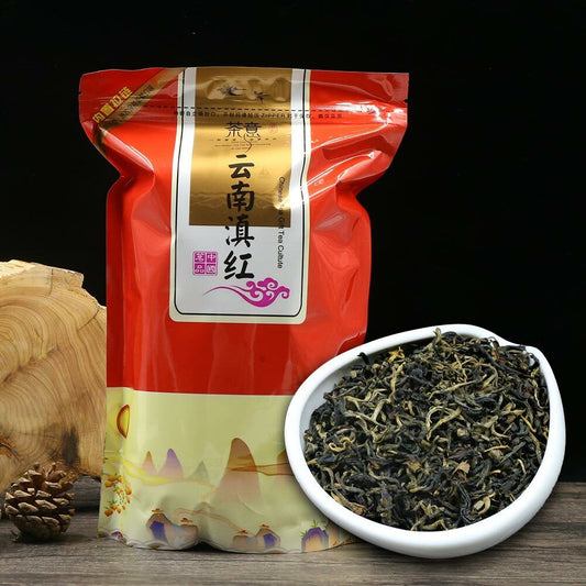 Premium Dian Hong Black Tea Yunnan Organic Dianhong Healthy Drink Red Tea