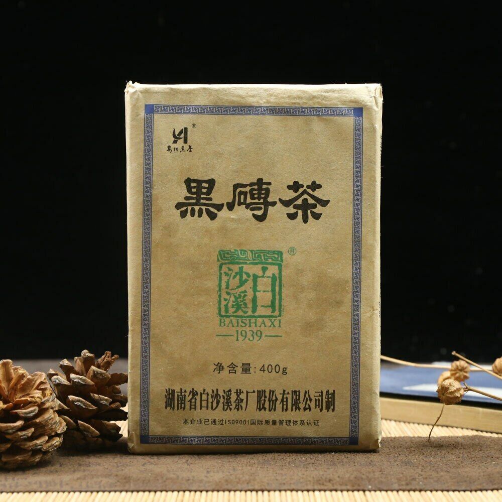 2019 Bai Sha Xi Dark Tea Black Brick 400g Ancient Tree Health Anhua Dark Tea