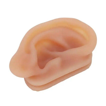 Ear Model Silicon Simulated Piercing Acupuncture Practice Tool W/ Display Stands