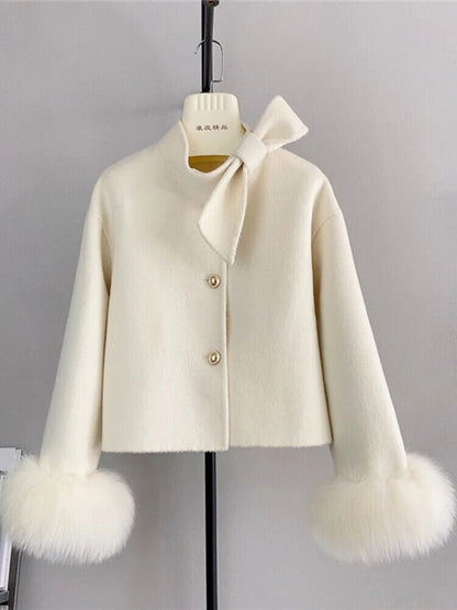 Winter Coat Ladies Outwear Coat Cashmere Wool Woolen Women Jacket
