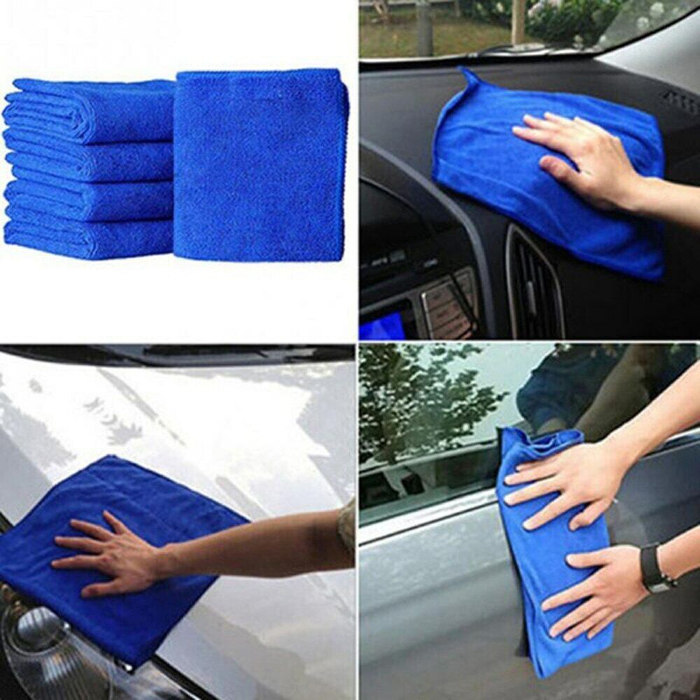 Automotive Soft Car Wash Towel Cloths Microfiber Cleaning Duster Detailing 10Pcs