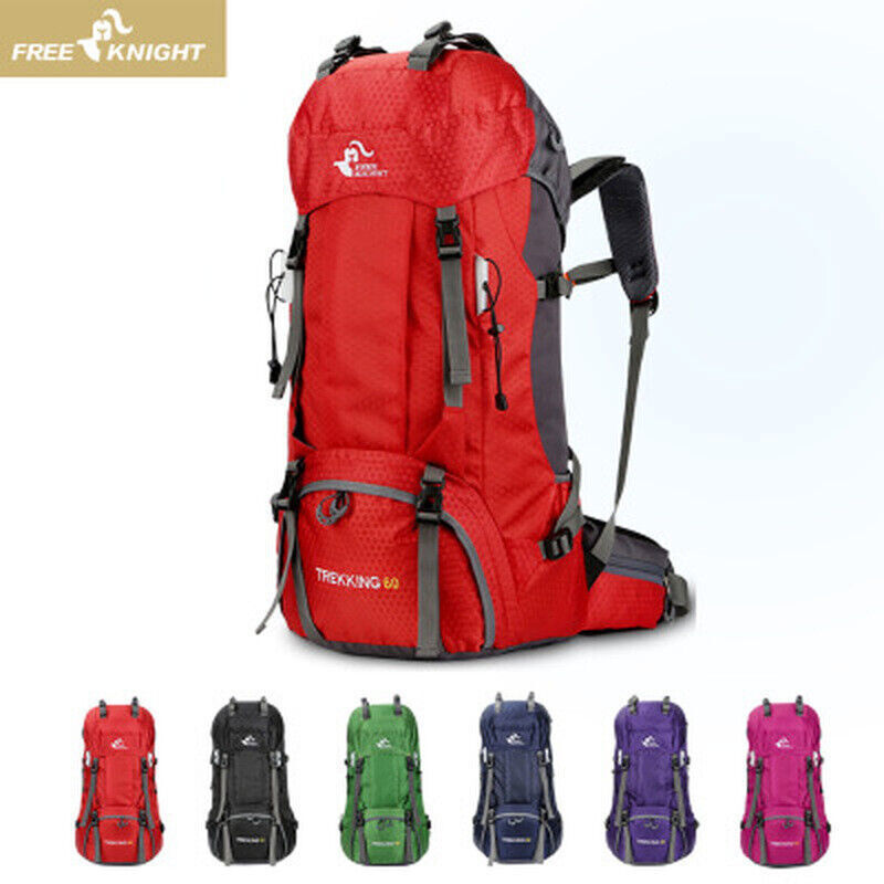 60L Backpack Camping Climbing Bag Hiking Backpacks Molle Sport Bag