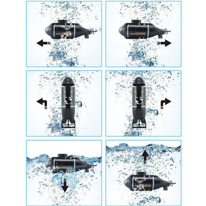 Submarine Rc Boat Toy Remote Electric Model 6 Channels Diving Wireless Control