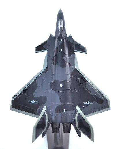 New 1:144 China Air Force J20 Fire Fang Stealth Fighter Aircraft 3D Alloy Model