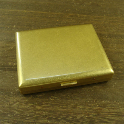 Collectable Brass Cigarette Case Holder Cigarette Box Holds 20 cigarettes