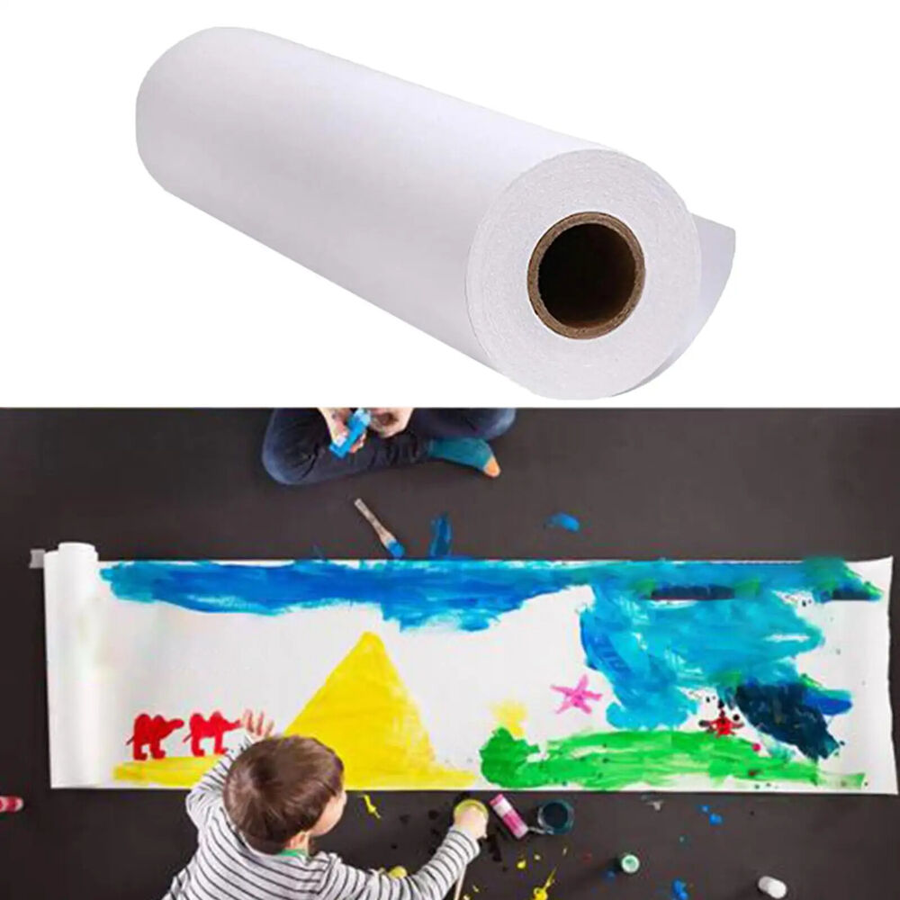 Paper Roll White Kraft Arts And Crafts Coloring Drawing Easel Material 10 20 30m