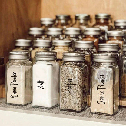 Stickers 274pcs Clear Spice Label Jars Food Bottles Containers Seasoning Marks