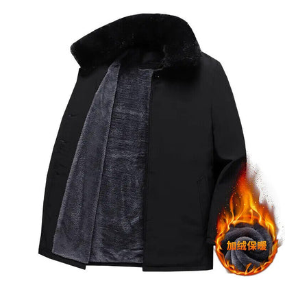 Men Streetcoat Cotton Coat Jacket Winter Coat Fur Men Winter Coat Men's