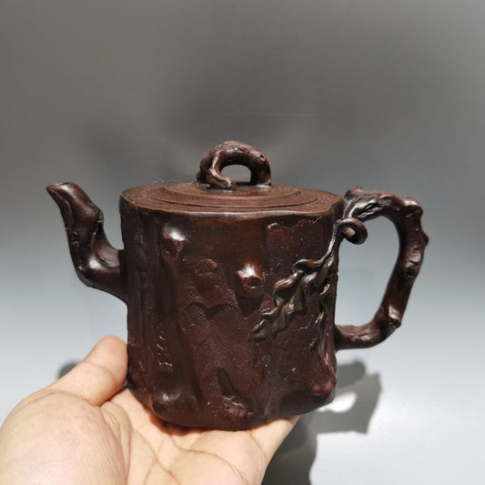 Vintage Chinese Yixing Purple Clay Teapot Zisha Ceremony Exquisite Teaware Art