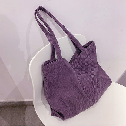 Tote Bag Women Shopper Girls Handbag Zipper Reusable Thickened Shoulder Bag