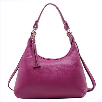 Luxury Handbags Genuine Leather Messenger Bags Tassel Crossbody Bag 29*8*27 CM