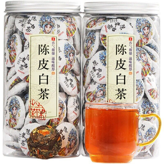 Fudingmini orange old white tea keeps the sweetness of plum white tea and jujube-