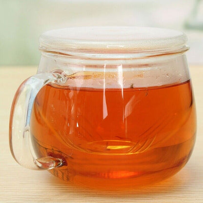 Glass Teaset Tea Water Cup Heat Resistant Coffee Drinkware Tea Infuser FilterLid
