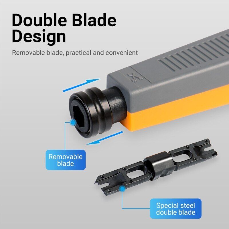 Punch Down Impact Tool Network Punch Tool with Two Blade Convenient