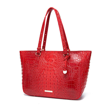 Women Patent Leather Crocodile Handbag Sling Satchel Tote Shoulder Bag Party Bag